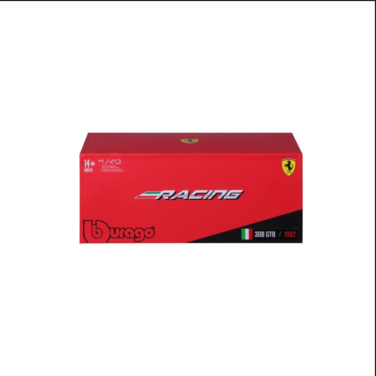 18-36304 - Bburago - 1:43 - Ferrari Racing - 308 GTB 1982 - #3 Rouge/Bleu