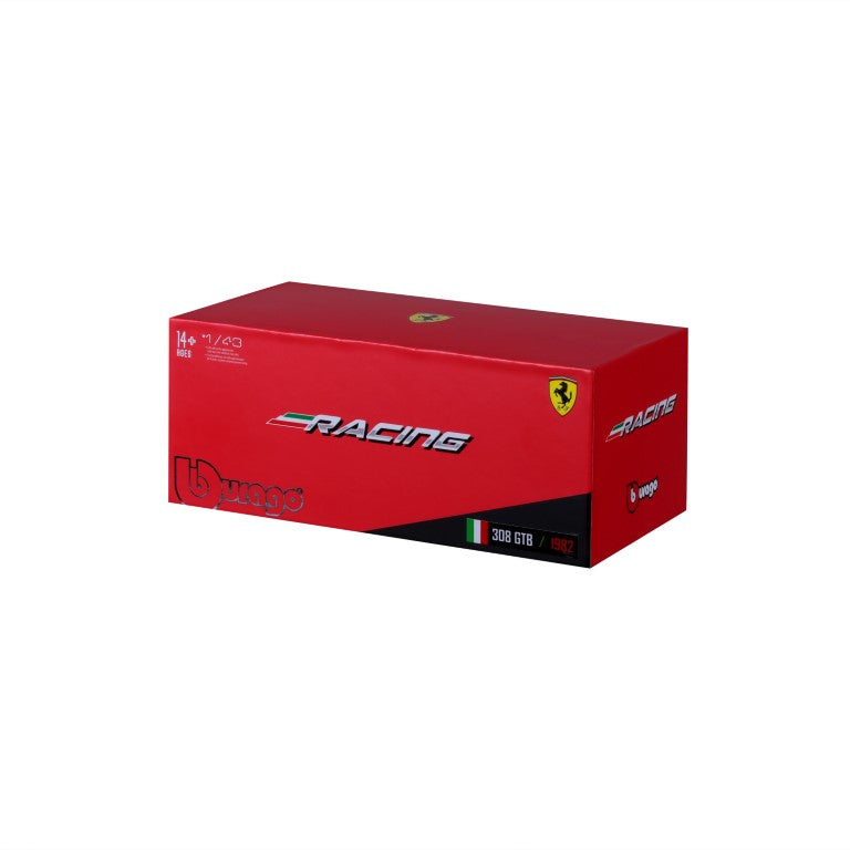 18-36304 - Bburago - 1:43 - Ferrari Racing - 308 GTB 1982 - #3 Rouge/Bleu