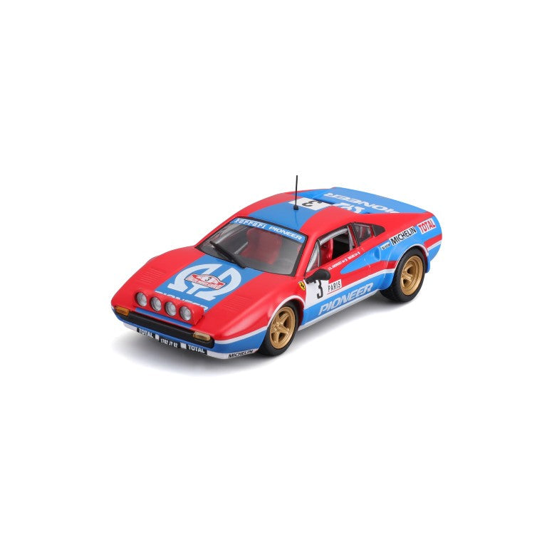 18-36304 - Bburago - 1:43 - Ferrari Racing - 308 GTB 1982 - #3 Rouge/Bleu