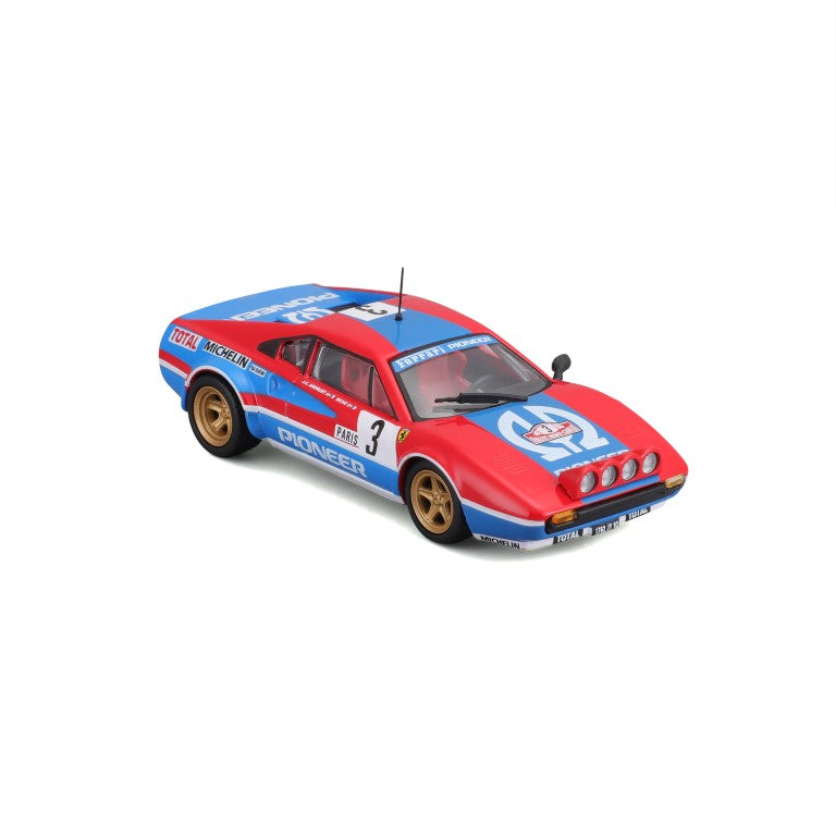 18-36304 - Bburago - 1:43 - Ferrari Racing - 308 GTB 1982 - #3 Rouge/Bleu