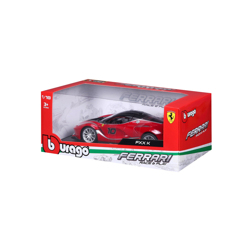 18-16010 Bburago Ferrari R&P - Ferrari FXX K #10, rouge - Échelle 1:18