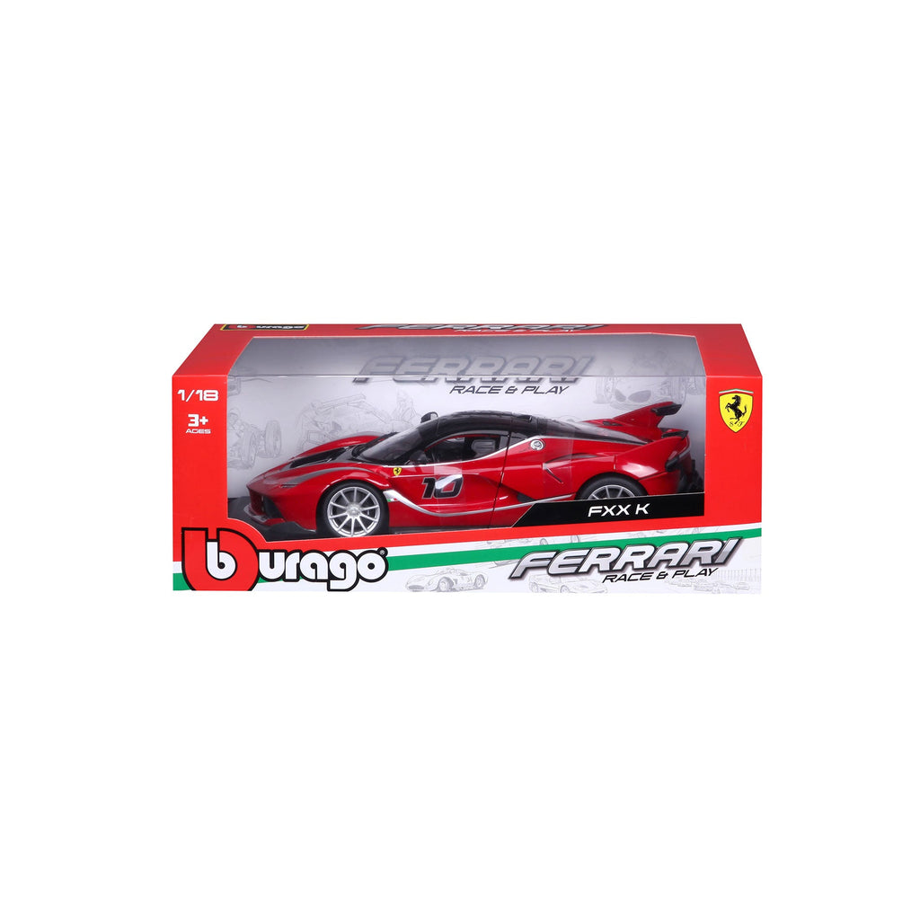 18-16010 Bburago Ferrari R&P - Ferrari FXX K #10, rouge - Échelle 1:18