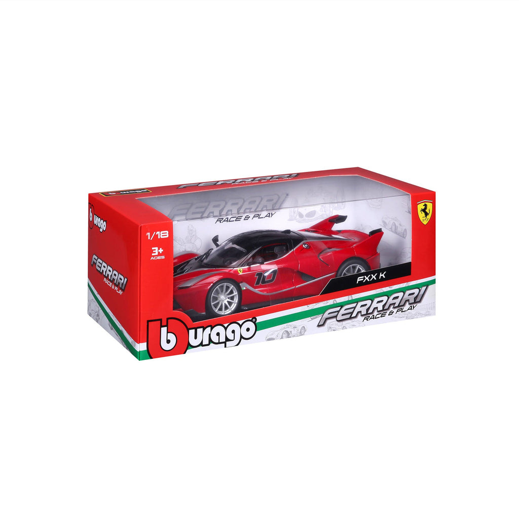 18-16010 Bburago Ferrari R&P - Ferrari FXX K #10, rouge - Échelle 1:18
