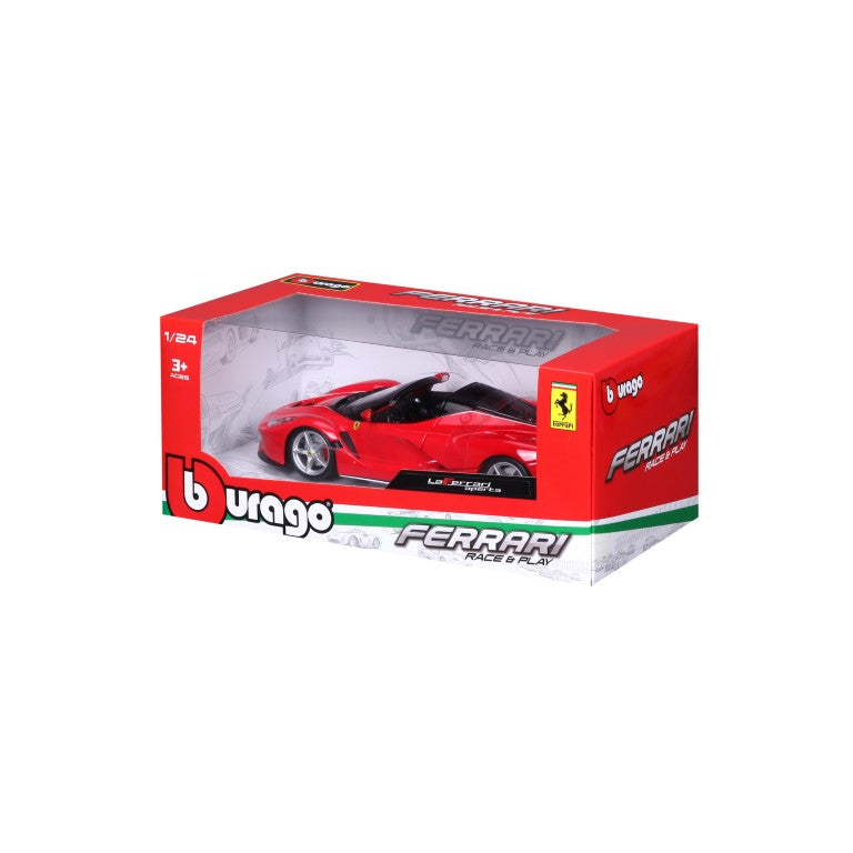 18-26022 Bburago Ferrari Race&Play - Ferrari LaFerrari Aperta, rouge - 1:24