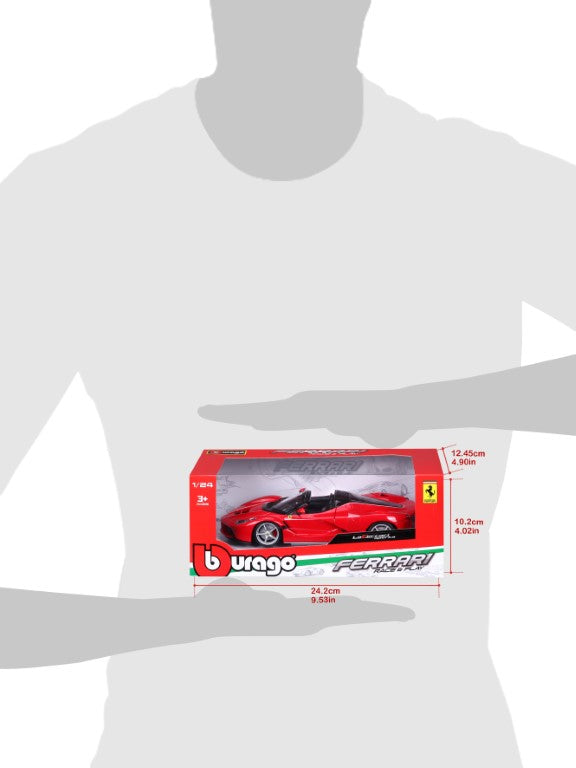 18-26022 Bburago Ferrari Race&Play - Ferrari LaFerrari Aperta, rouge - 1:24