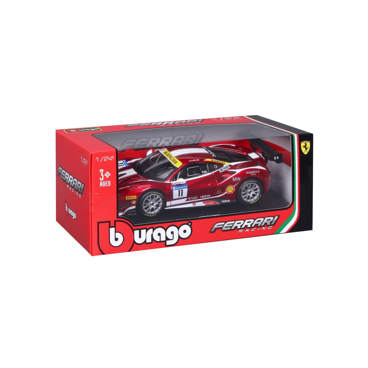 18-26308 Bburago Ferrari Racing - Ferrari 488 Challenge (2017) - 1:24