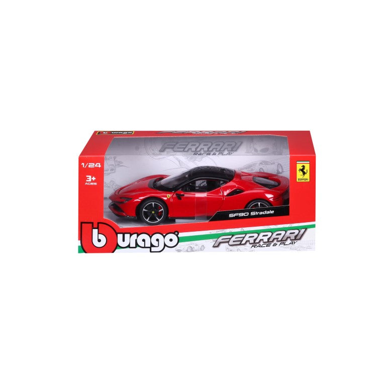 18-26028 Bburago Ferrari Course&Jeu - Ferrari SF90 Stradale - Échelle 1:24
