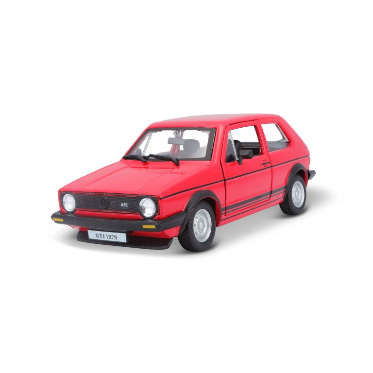 18-21089 RD Bburago - Volkswagen Golf Mk1 GTI, rouge (1979) - 1:24
