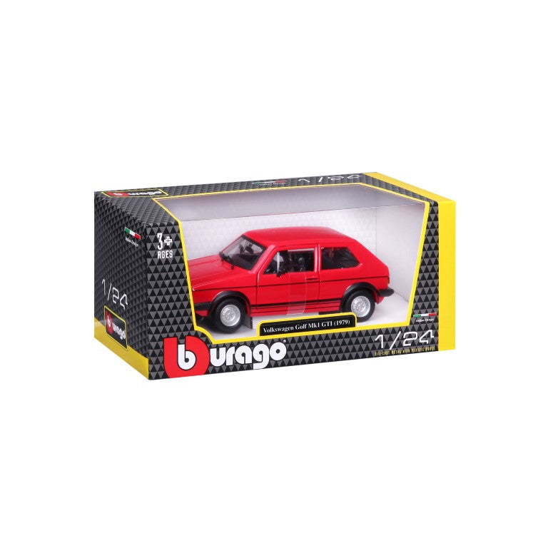 18-21089 RD Bburago - Volkswagen Golf Mk1 GTI, rouge (1979) - 1:24
