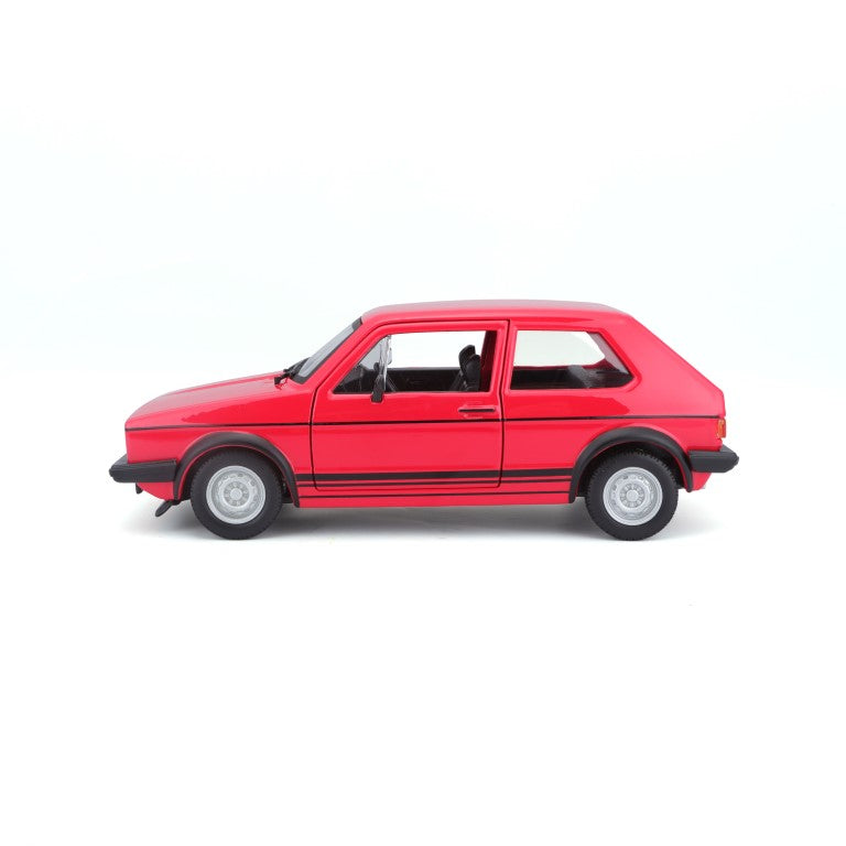 18-21089 RD Bburago - Volkswagen Golf Mk1 GTI, rouge (1979) - 1:24