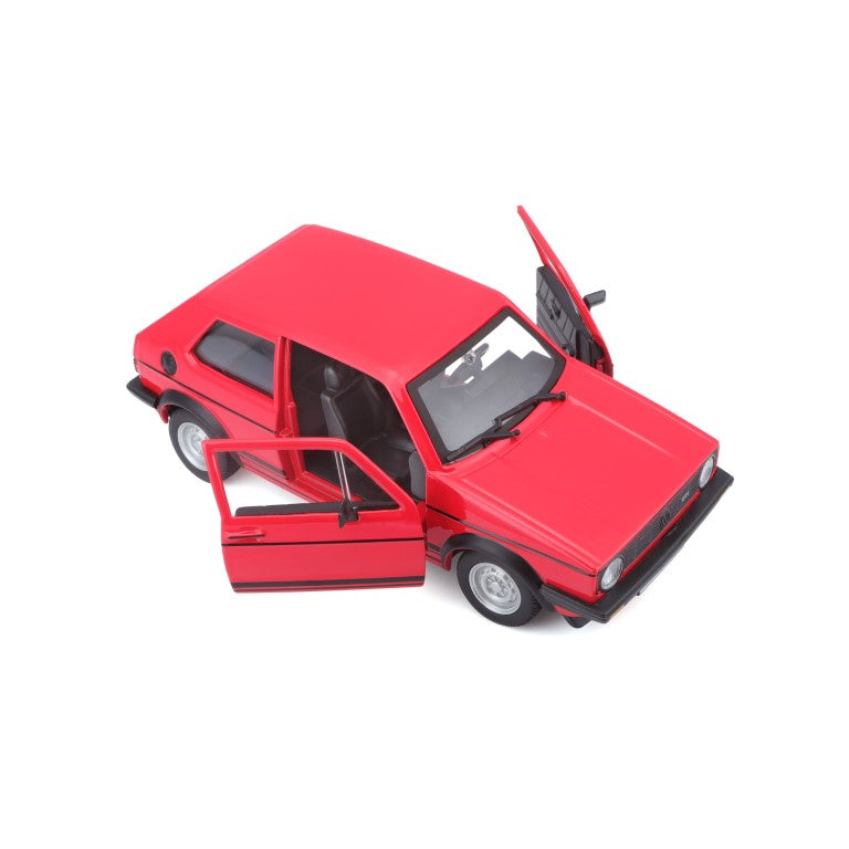 18-21089 RD Bburago - Volkswagen Golf Mk1 GTI, rouge (1979) - 1:24
