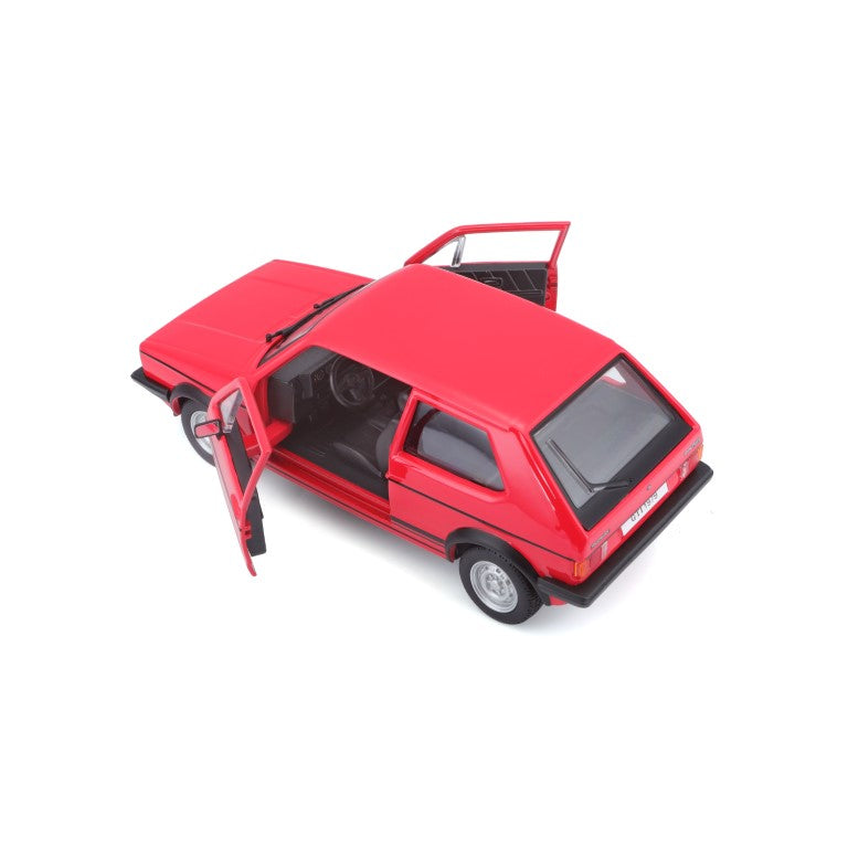 18-21089 RD Bburago - Volkswagen Golf Mk1 GTI, rouge (1979) - 1:24