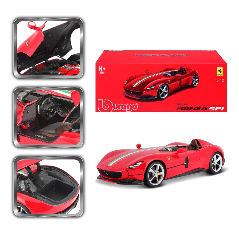 18-16909 Bburago Ferrari Signature - Ferrari Monza SP1, rossa - Échelle 1:18