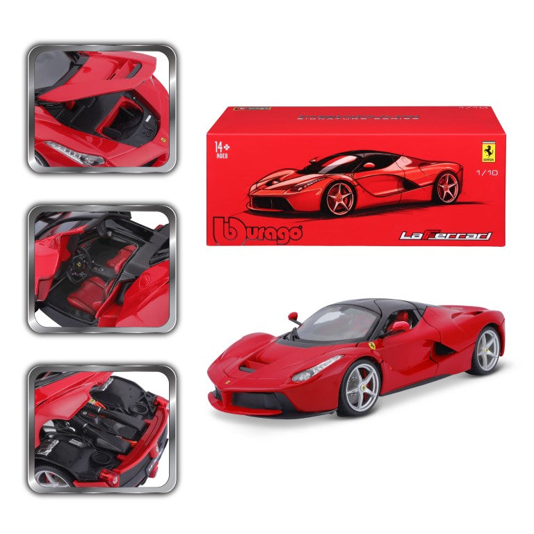 18-16901 Bburago Ferrari Signature - Ferrari LaFerrari, rossa - Échelle 1:18