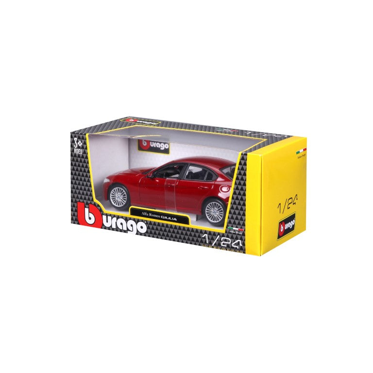 18-21080 RD Bburago - Alfa Romeo Giulia (2016), rouge - Échelle 1:24