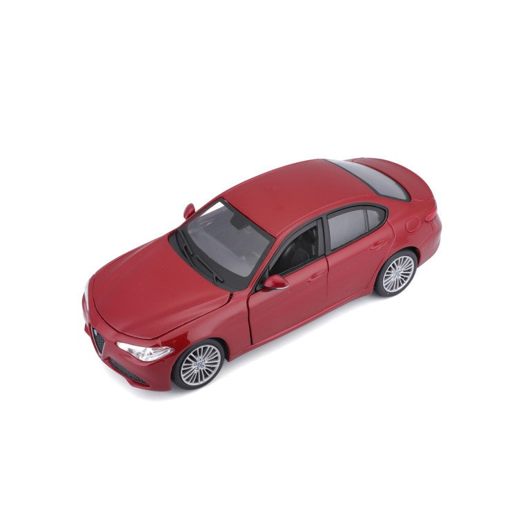 18-21080 RD Bburago - Alfa Romeo Giulia (2016), rouge - Échelle 1:24