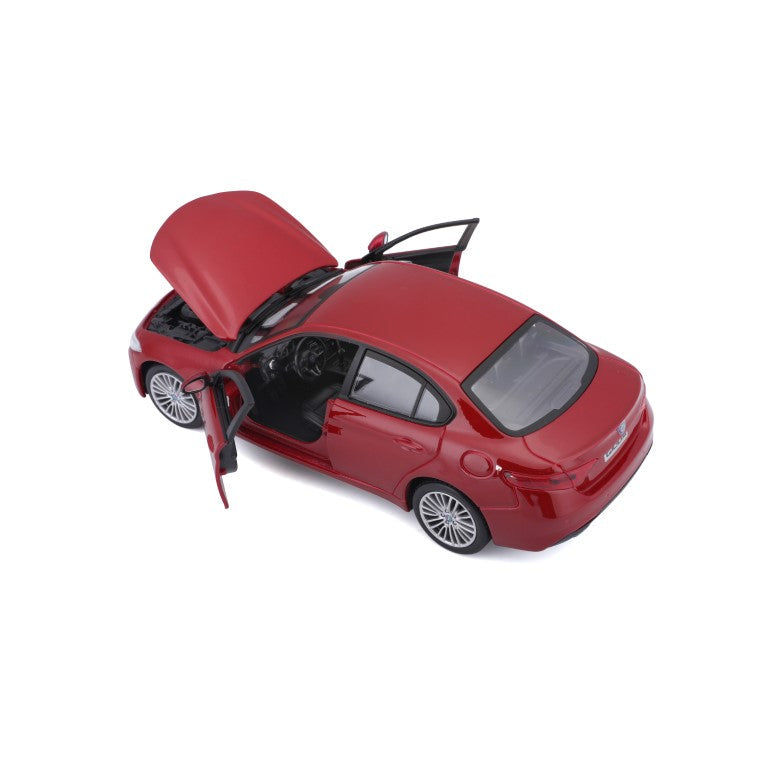 18-21080 RD Bburago - Alfa Romeo Giulia (2016), rouge - Échelle 1:24