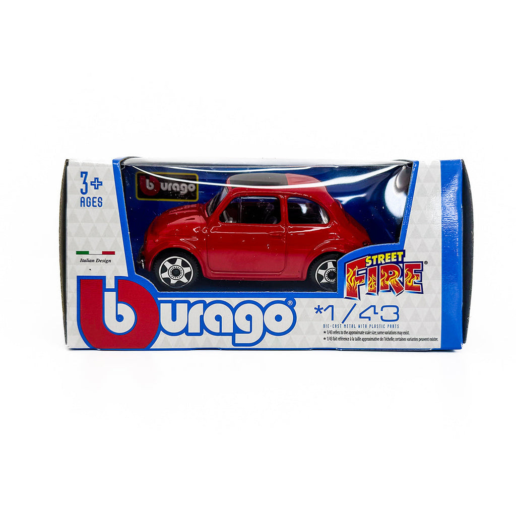 18-30046 Bburago - Fiat 500 (1965), rouge - Échelle 1:43