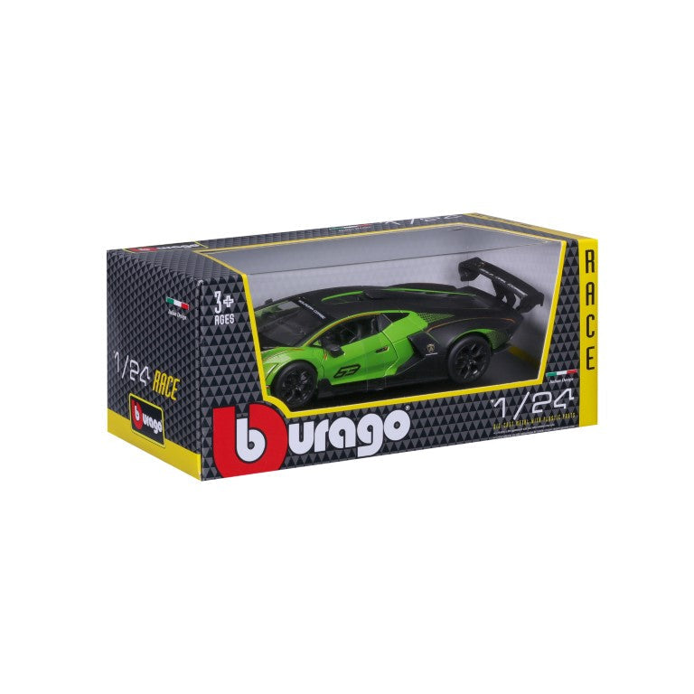 18-28017 Bburago Race - Lamborghini Essenza SCV12 #63, vert - 1:24