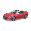 18-30424 Bburago Street Fire - Fiat 124 Spider, rouge - Échelle 1:43