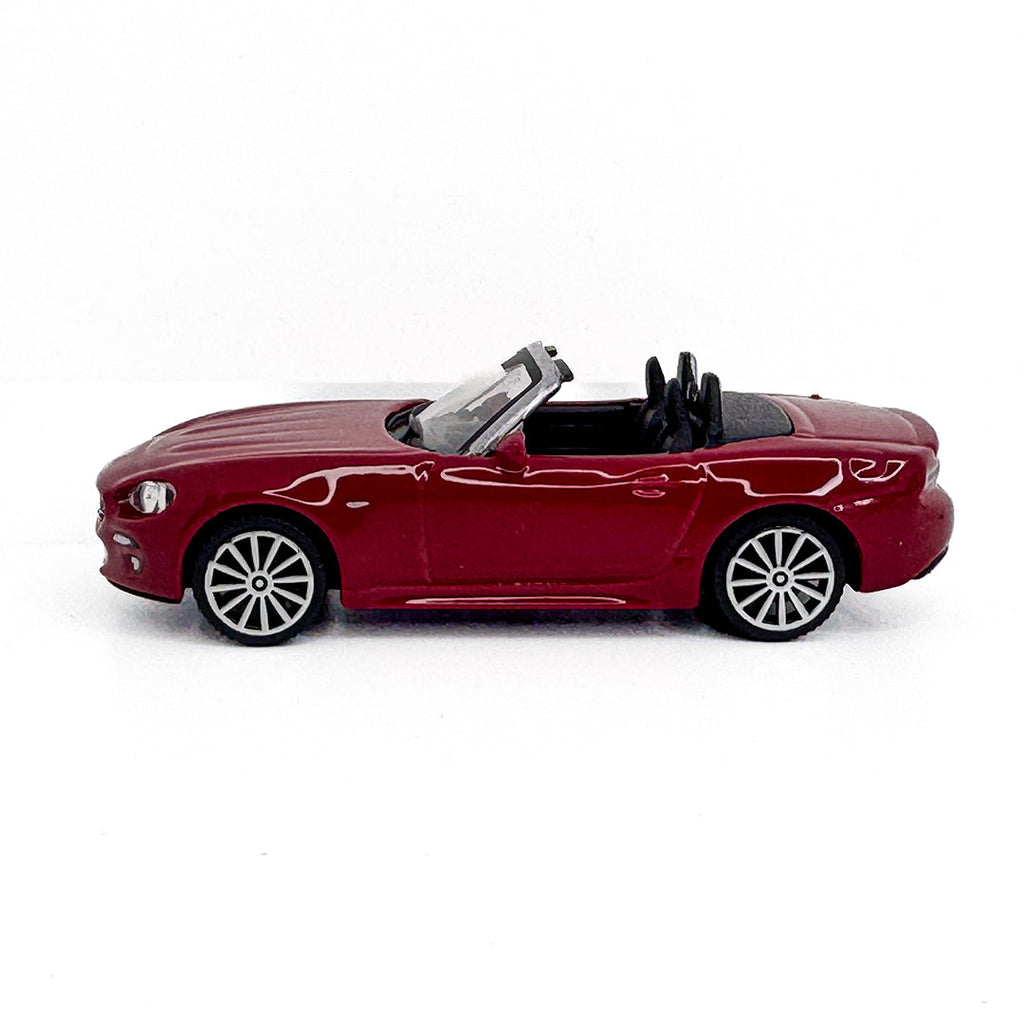18-30424 Bburago Street Fire - Fiat 124 Spider, rouge - Échelle 1:43