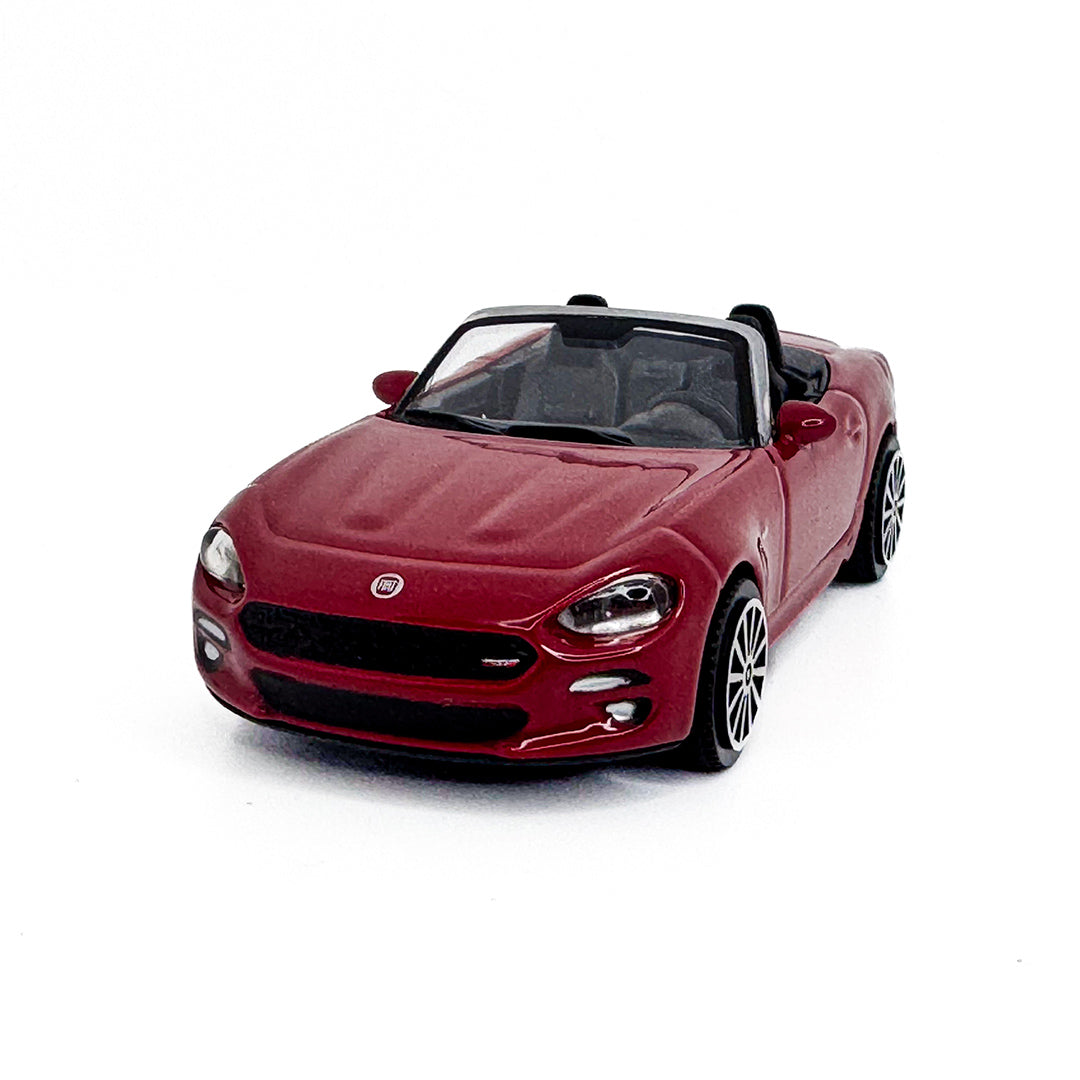 18-30424 Bburago Street Fire - Fiat 124 Spider, rouge - Échelle 1:43