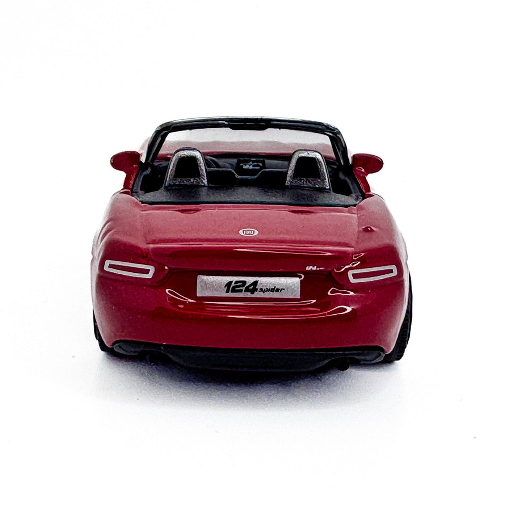 18-30424 Bburago Street Fire - Fiat 124 Spider, rouge - Échelle 1:43
