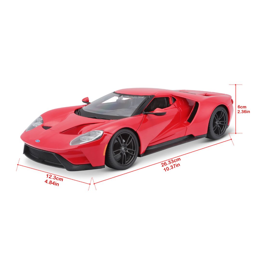 31384 RD Bburago Maisto - Ford GT (2017), rouge - Échelle 1:18