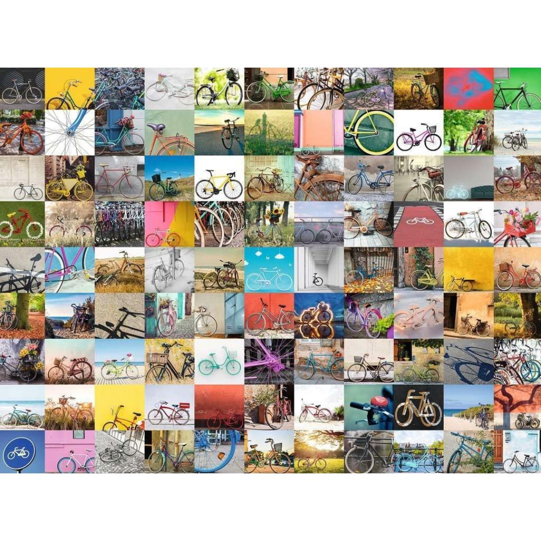 16007 Ravenburger - 99 vélos et plus... - Puzzle 1500 pièces