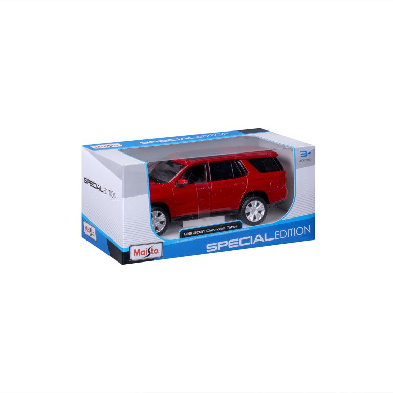 31533 RD Bburago Maisto - Chevrolet Tahoe (2021), rouge - Échelle 1:26