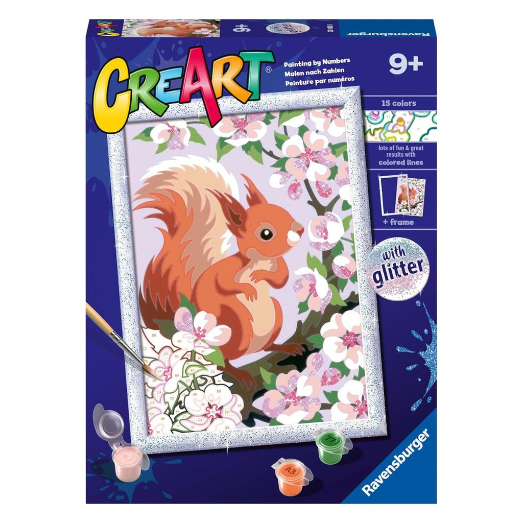 20180 Ravensburger : CreArt - Écureuil pailleté - Série D Classique