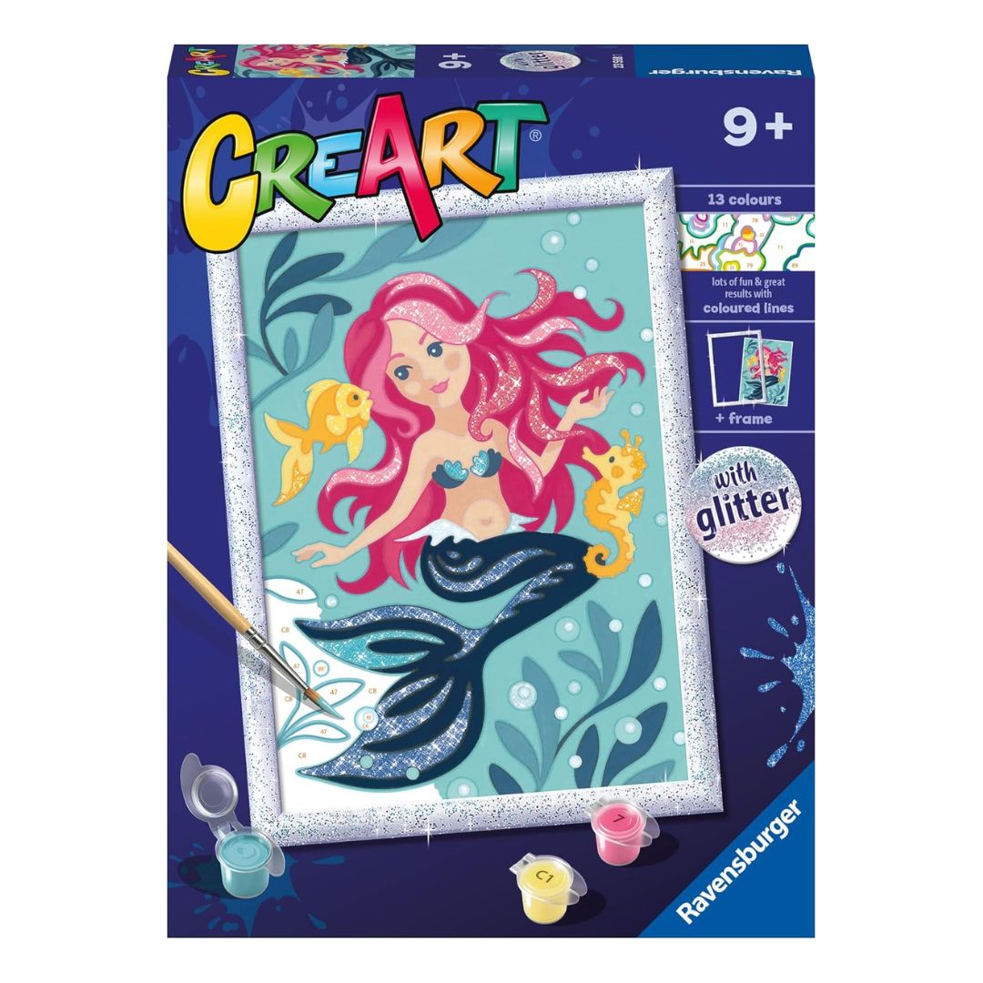 23568 Ravensburger : CreArt - Sirène avec paillettes - Série D Classique