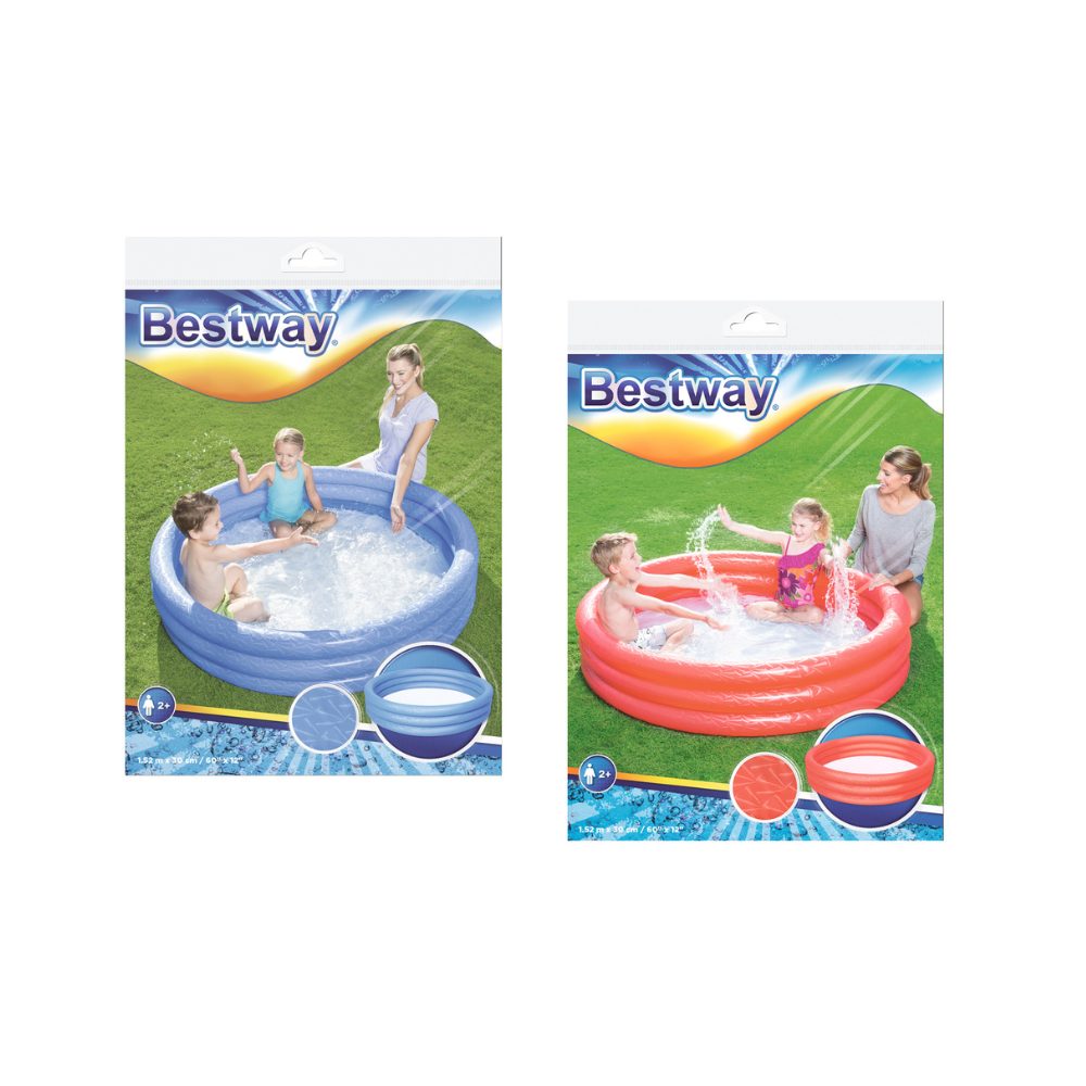 32545 - Bestway 51026-5 - Piscine gonflable 3 anneaux - couleur aléatoire