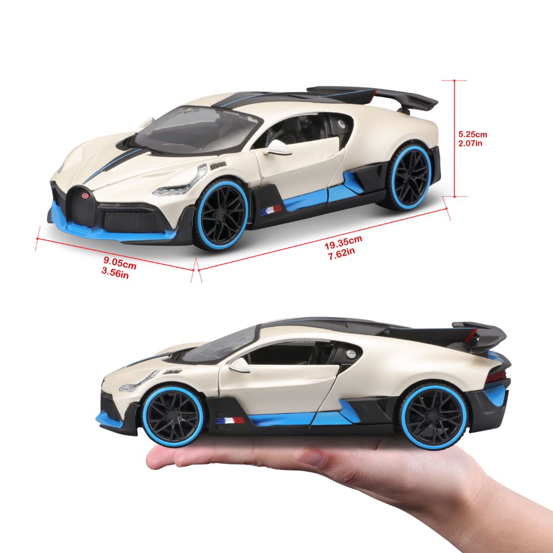 31526 WT Bburago Maisto - Bugatti Divo, blanc - Échelle 1:24