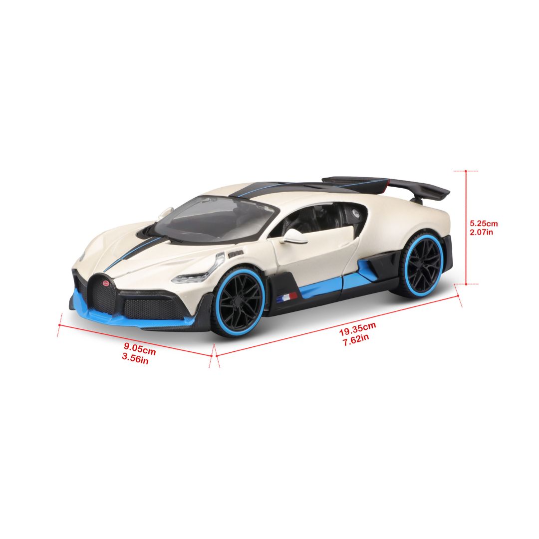 31526 WT Bburago Maisto - Bugatti Divo, blanc - Échelle 1:24
