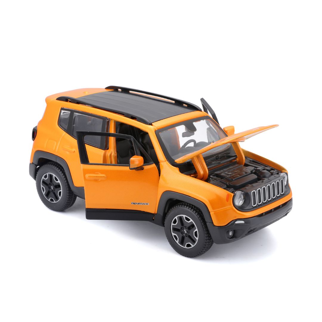 31282 Bburago Maisto - Jeep Renegade, orange - Échelle 1:24