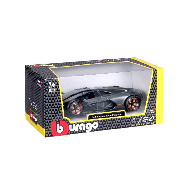 18-21094 GY Bburago - Lamborghini Terzo Millennio, gris - Échelle 1:24
