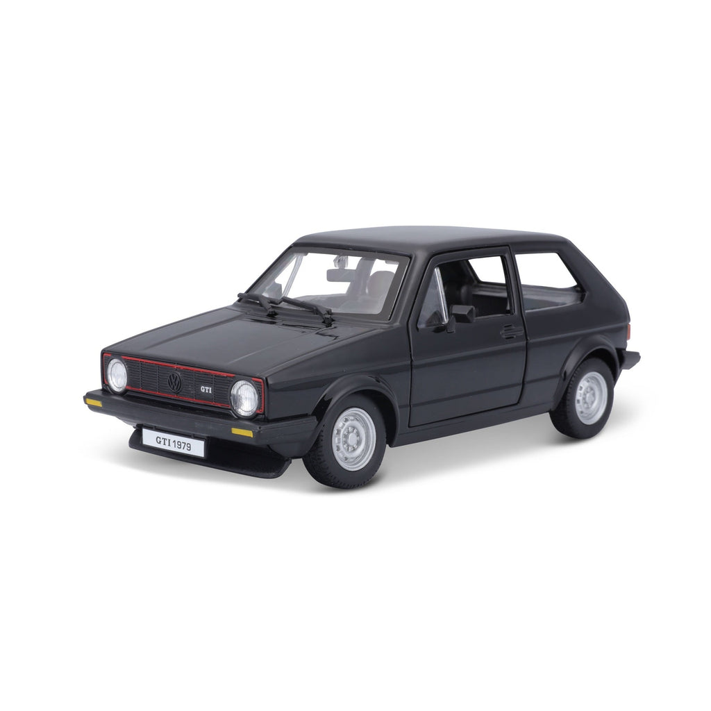 18-21089 Bburago - Volkswagen Golf Mk1 GTI (1979), noir - 1:24