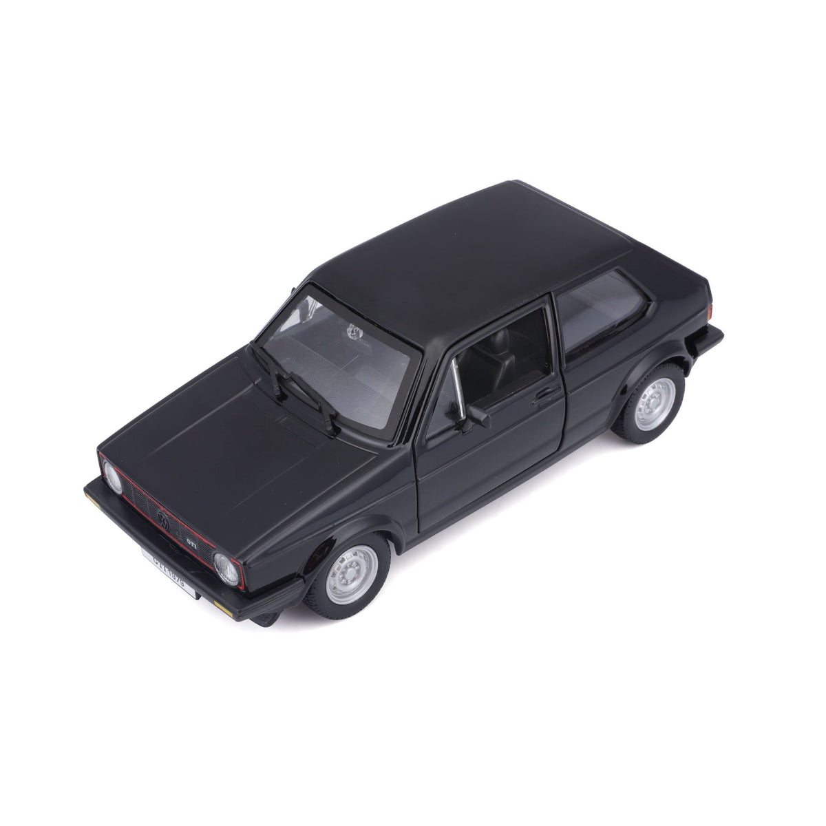 18-21089 Bburago - Volkswagen Golf Mk1 GTI (1979), noir - 1:24