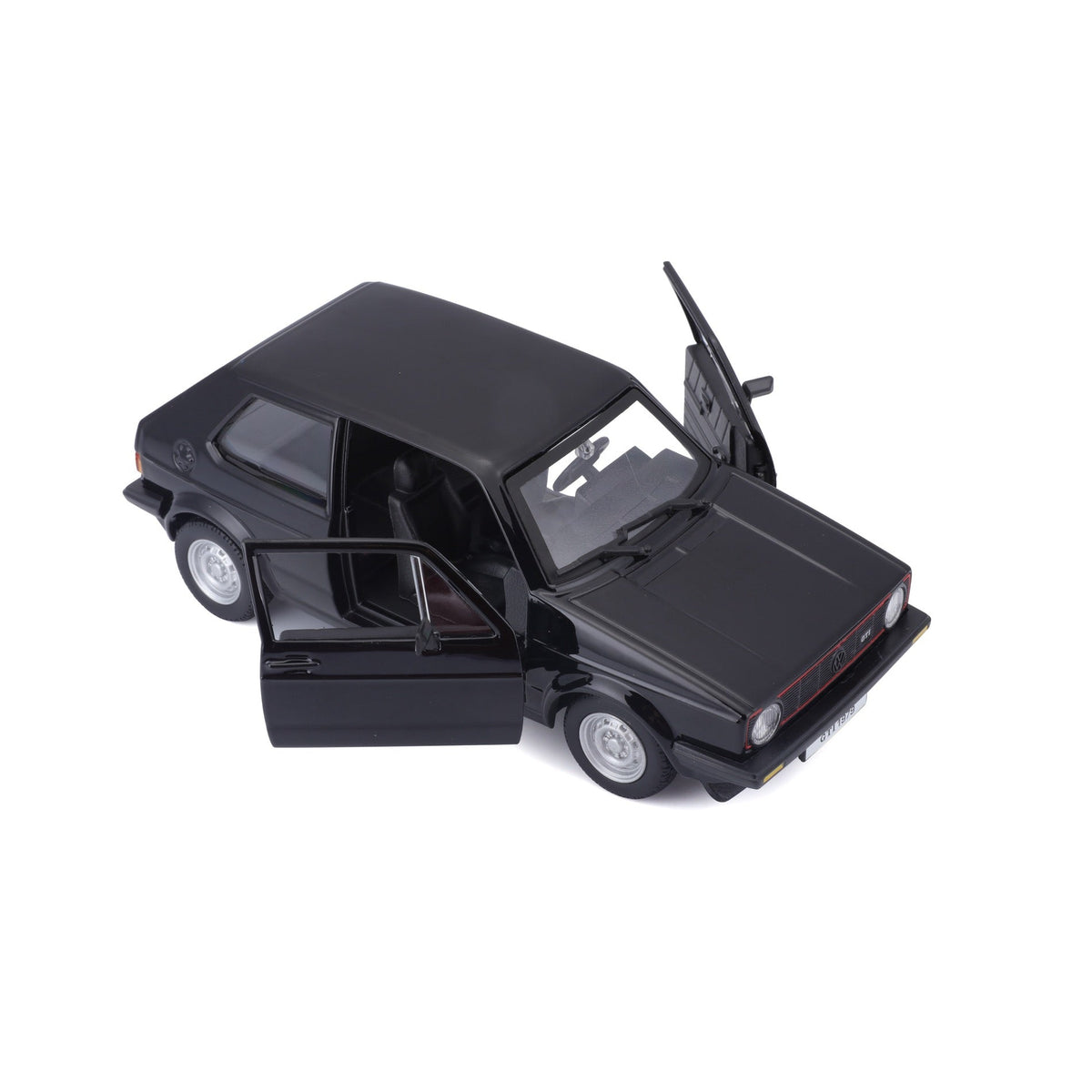 18-21089 Bburago - Volkswagen Golf Mk1 GTI (1979), noir - 1:24