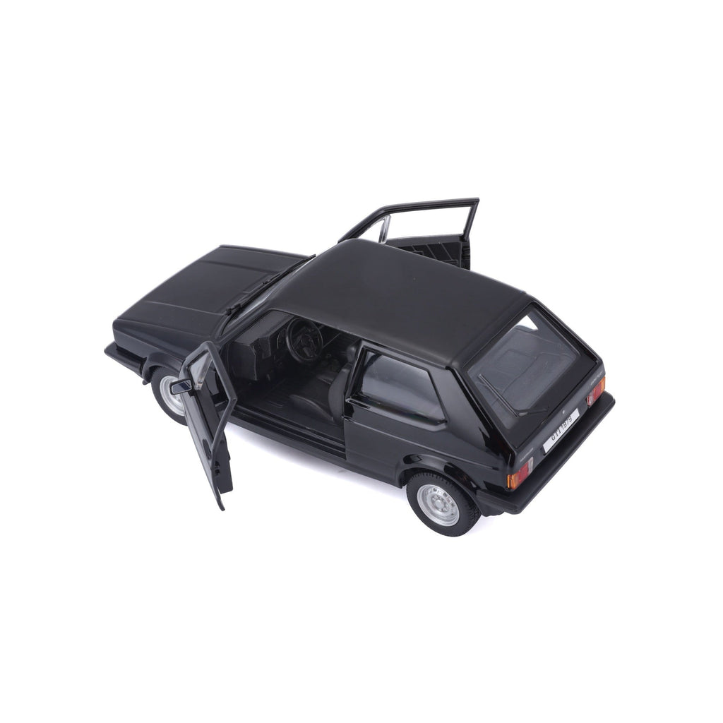 18-21089 Bburago - Volkswagen Golf Mk1 GTI (1979), noir - 1:24
