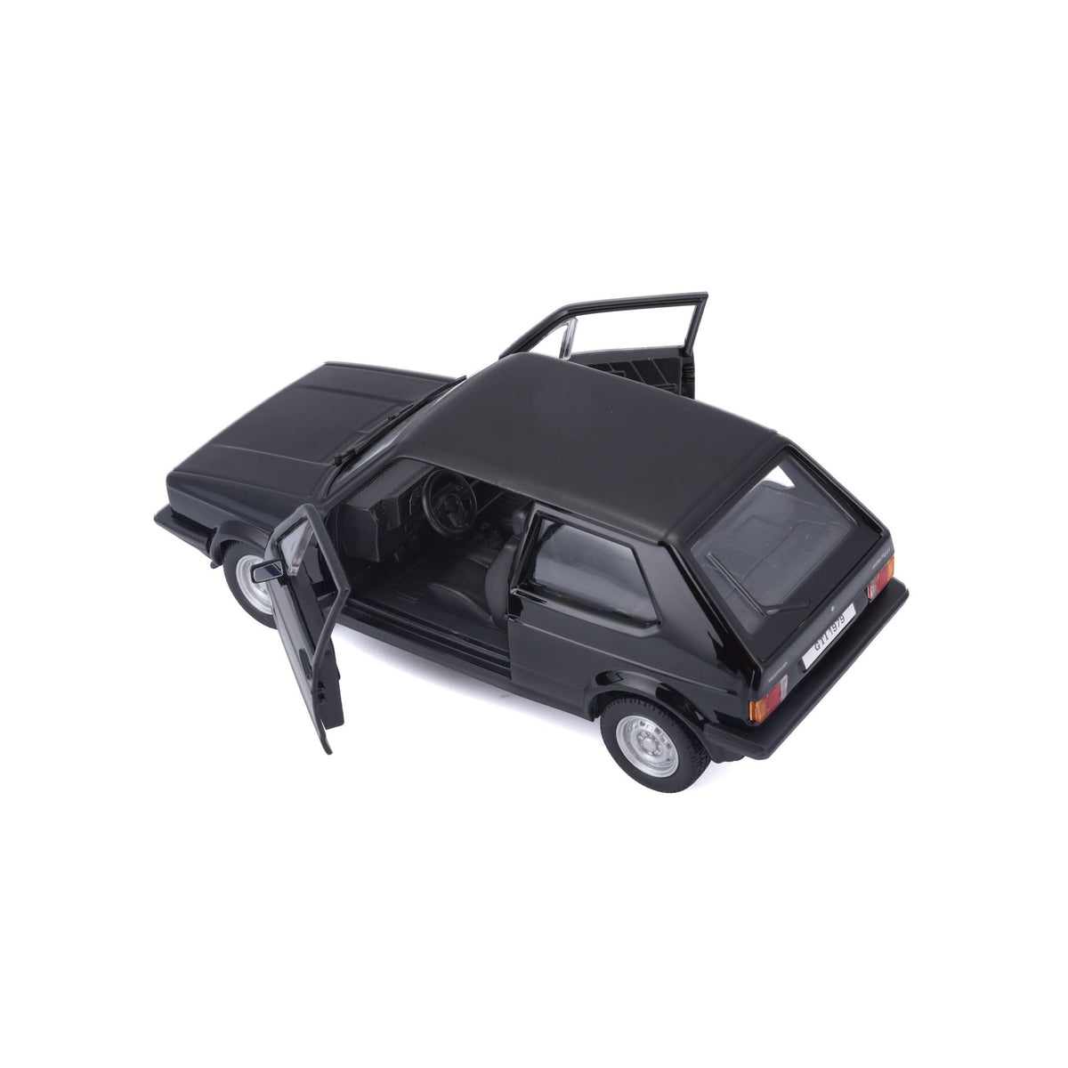 18-21089 Bburago - Volkswagen Golf Mk1 GTI (1979), noir - 1:24