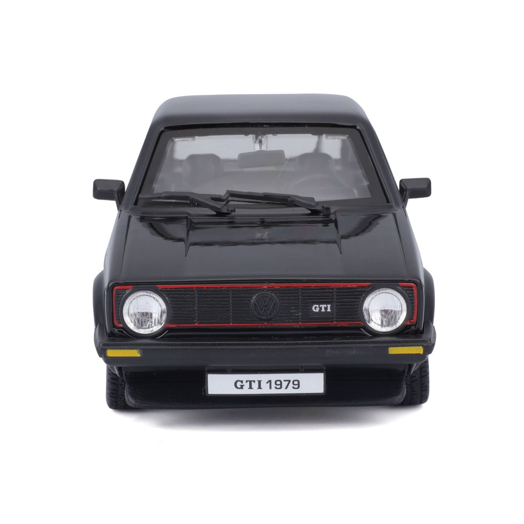 18-21089 Bburago - Volkswagen Golf Mk1 GTI (1979), noir - 1:24