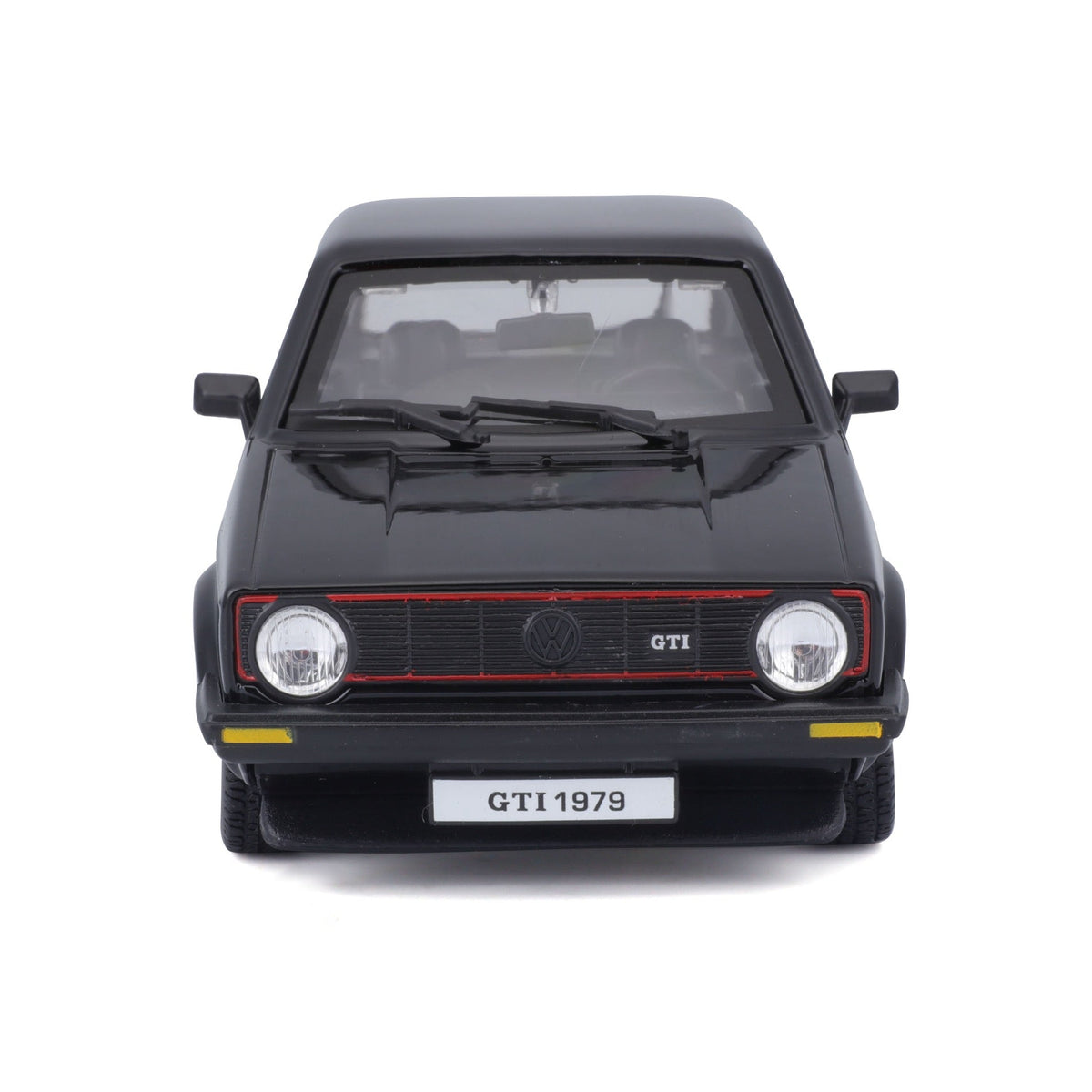 18-21089 Bburago - Volkswagen Golf Mk1 GTI (1979), noir - 1:24