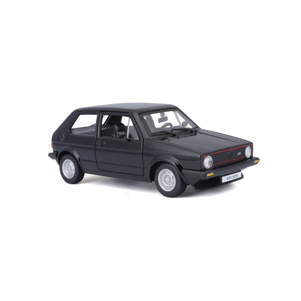 18-21089 Bburago - Volkswagen Golf Mk1 GTI (1979), noir - 1:24