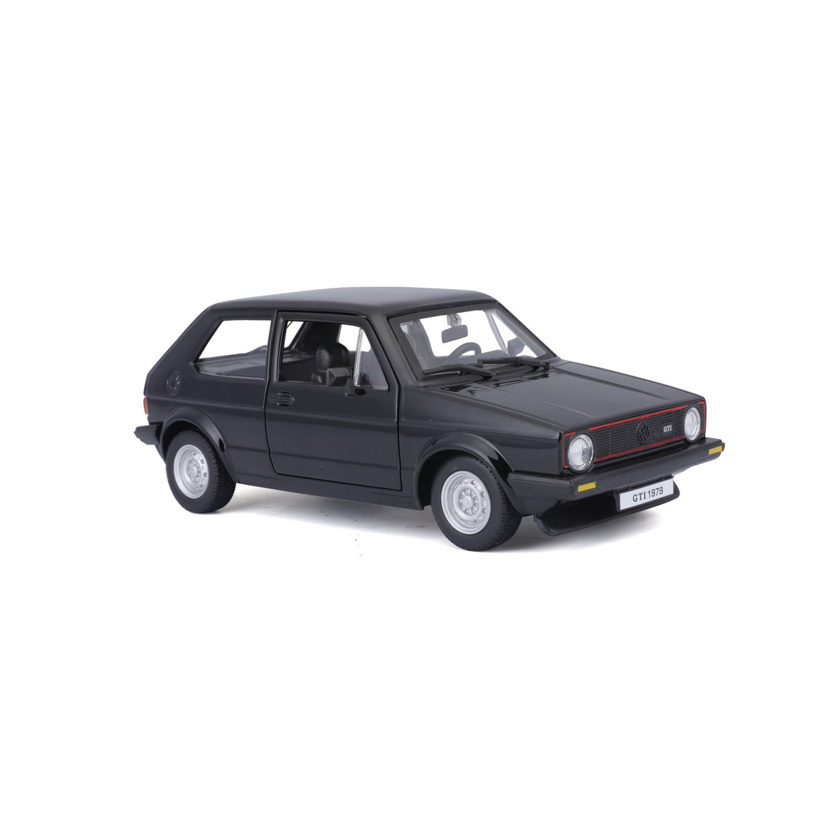 18-21089 Bburago - Volkswagen Golf Mk1 GTI (1979), noir - 1:24