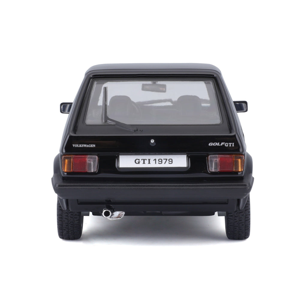 18-21089 Bburago - Volkswagen Golf Mk1 GTI (1979), noir - 1:24