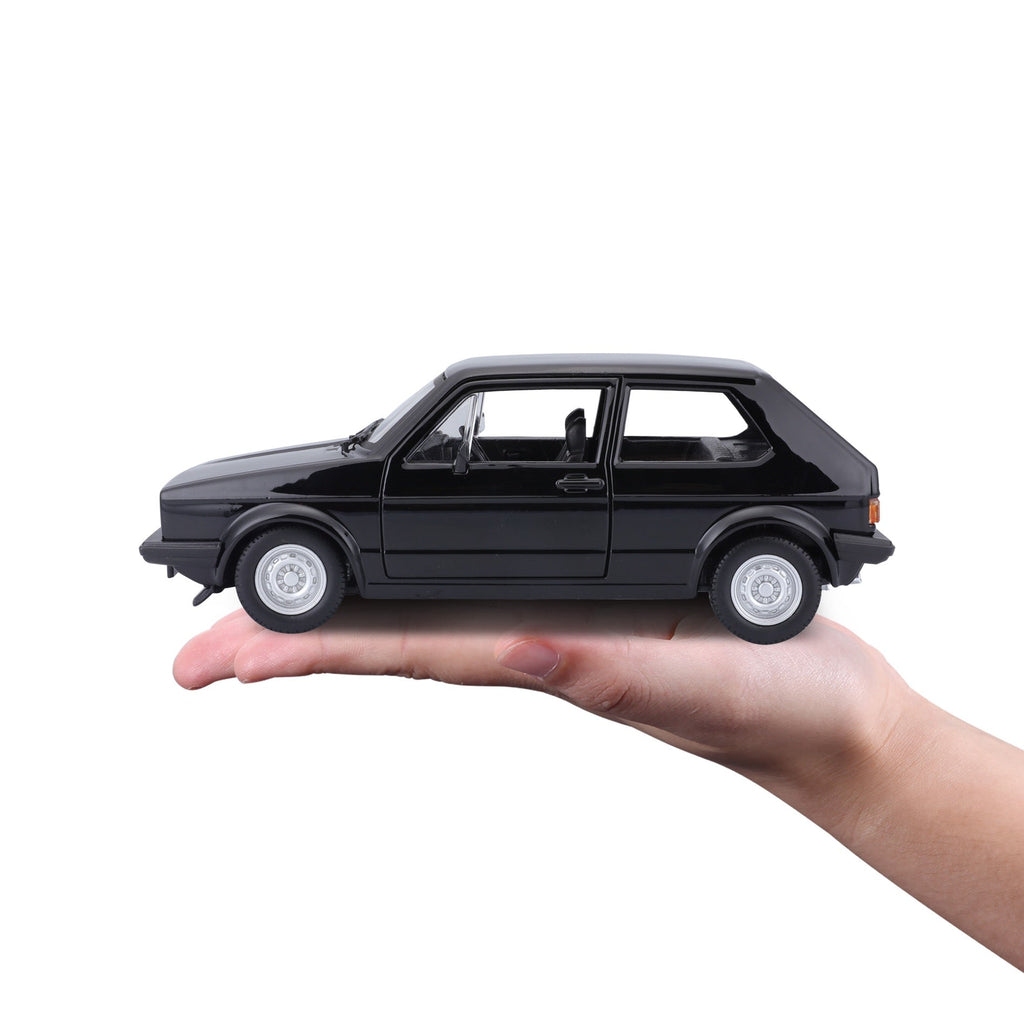 18-21089 Bburago - Volkswagen Golf Mk1 GTI (1979), noir - 1:24