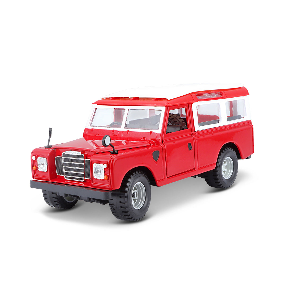 18-22063 Bburago - Land Rover Series II, rouge - Échelle 1:24