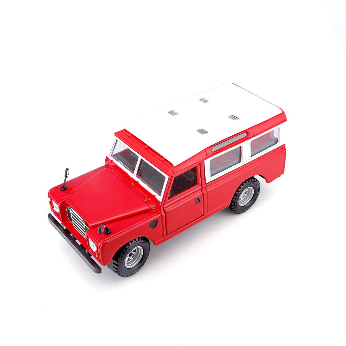18-22063 Bburago - Land Rover Series II, rouge - Échelle 1:24